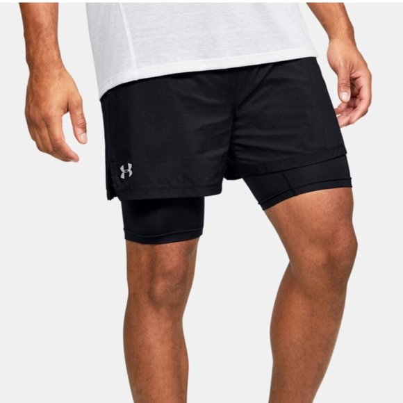 Under Armour Other - Under Armour Speedpocket Qualifier 2-in-1 Shorts